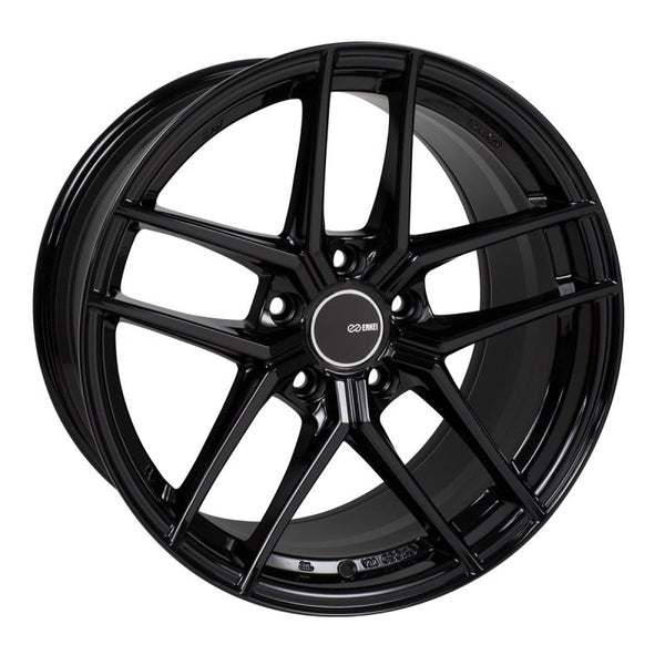 Enkei TY5 18x8.5 5x112 42mm Offset 72.6mm Bore Black Wheel - Premium Wheels - Cast from Enkei - Just 1460.78 SR! Shop now at Motors