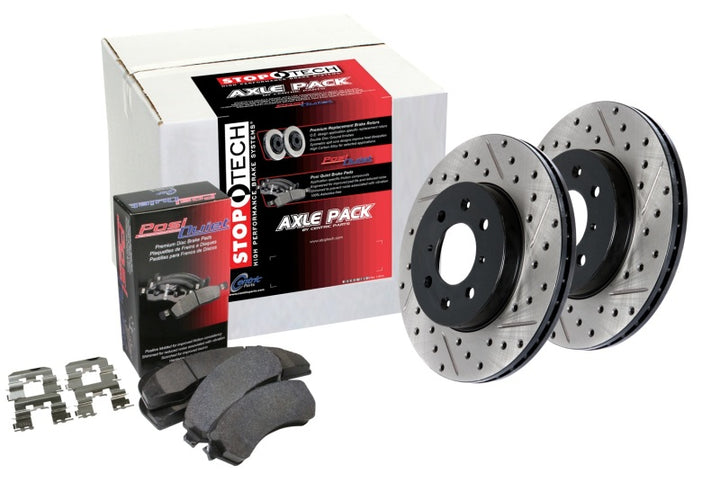 StopTech Street Axle Pack Drilled & Slotted - Front - Premium Brake Rotors - Slot & Drilled from Stoptech - Just 1967.23 SR! Shop now at Motors