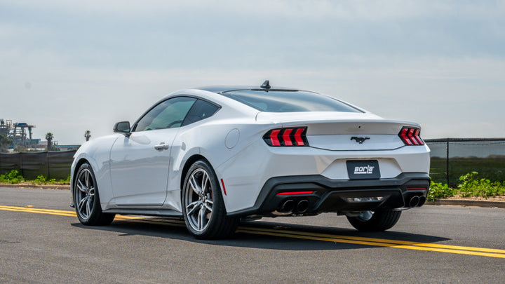 Borla 2024 Ford Mustang Ecoboost 2.3L ATAK Catback Exhaust Black Chrome w/ Quad Tip - Non-Active - Premium Catback from Borla - Just 6316.61 SR! Shop now at Motors