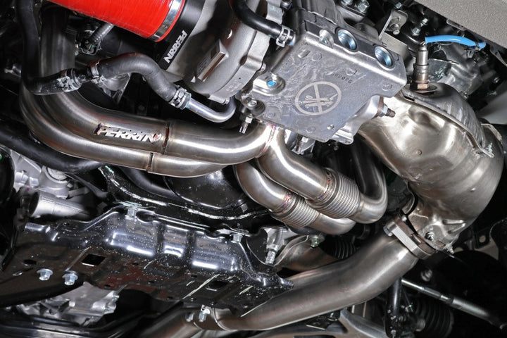 Perrin 22-24 Subaru WRX / 20-24 OBXT & Legacy XT / 19-24 Ascent Equal Length Header - Brushed SS - Premium Headers & Manifolds from Perrin Performance - Just 4416.87 SR! Shop now at Motors