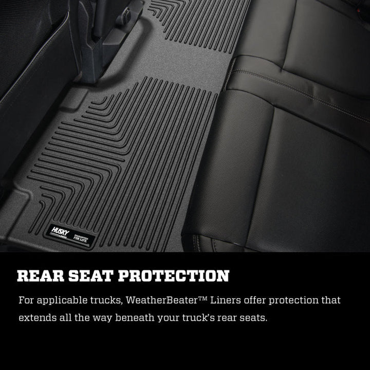 Husky Liners 22-23 Lexus LX600 Weatherbeater Third Row Floor Liners - Black - Premium Floor Mats - Rubber from Husky Liners - Just 337.76 SR! Shop now at Motors