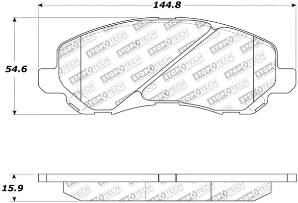 StopTech Street Touring 07-10 Jeep Compass/Patriot Front Brake Pads - Premium Brake Pads - OE from Stoptech - Just 324.07 SR! Shop now at Motors