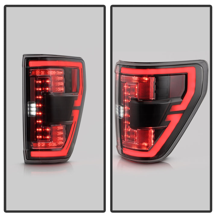 Spyder 21-23 Ford F150 (Halogen w/ Blind Spot) Full LED Tail Lights - Black (ALT-YD-FF15021HALBS-BK) - Premium Tail Lights from SPYDER - Just 2216.28 SR! Shop now at Motors