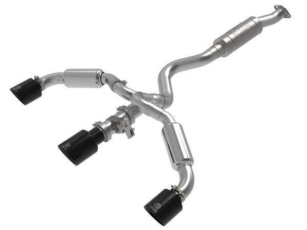 aFe 23-24 Toyota GR Corolla L3 1.6L (t) Gemini XV 3in to 2-1/2in Cat Back Exhaust w/ Black Tips - Premium Catback from aFe - Just 7657.03 SR! Shop now at Motors