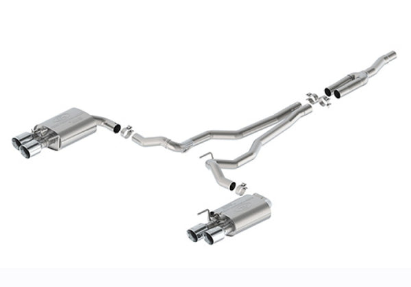 Ford Racing 2024 Mustang 2.3L Sport Active Cat-Back Exhaust - Chrome Tip - Premium Catback from Ford Racing - Just 10232.51 SR! Shop now at Motors