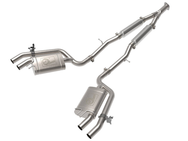 aFe 22-23 Kia Stinger L4-2.5L Turbo Gemini XV 3in to Dual 2-1/2in Cat-Back Exhaust System w/ Cut-Out - Premium Catback from aFe - Just 7345.29 SR! Shop now at Motors