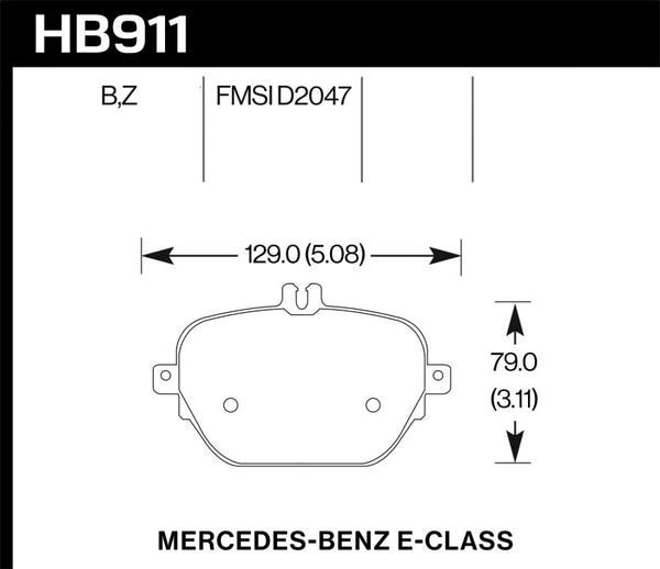 Hawk 17-18 Mercedes-Benz E43 AMG 4Matic 3.0L/ 2018 Mercedes-Benz E400 HPS 5.0 Street Rear Brake Pads - Premium Brake Pads - Performance from Hawk Performance - Just 618.60 SR! Shop now at Motors