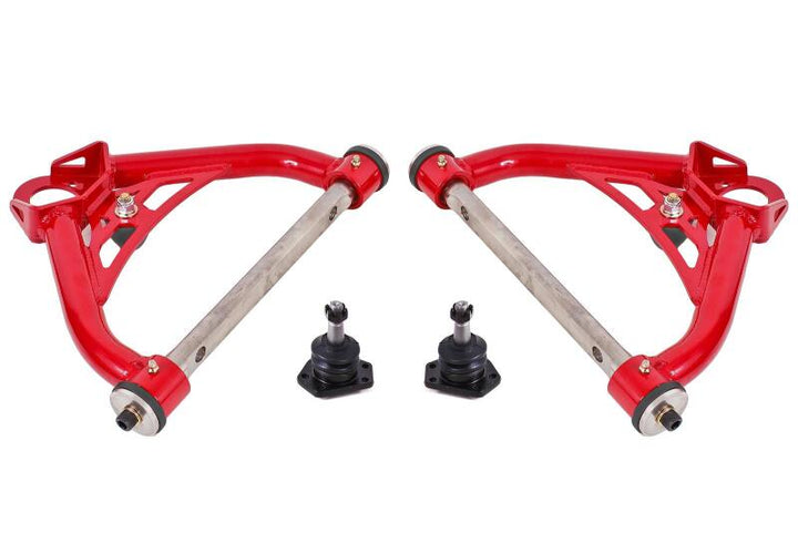 BMR 70-81 Chevrolet Camaro A-Arms Upper Non-Adjustable Delrin Std Ball Joint - Red - Premium Control Arms from BMR Suspension - Just 1499.86 SR! Shop now at Motors