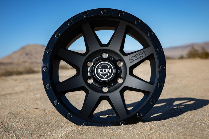 ICON Rebound 18x9 6x135 6mm Offset 5.25in BS 87.1mm Bore Double Black Wheel - Premium Wheels - Cast from ICON - Just 1227.97 SR! Shop now at Motors