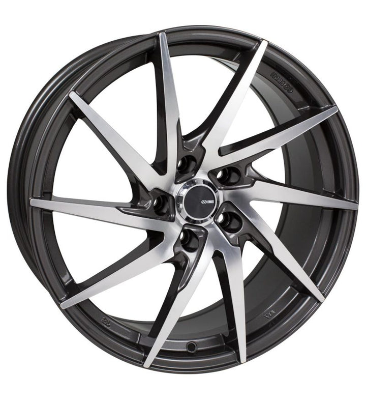 Enkei PW10 16x7 5x100 42mm Offset 72.6mm Bore Gunmetal Wheel w/ Machined Spokes Wheel - Premium Wheels - Cast from Enkei - Just 1039.40 SR! Shop now at Motors