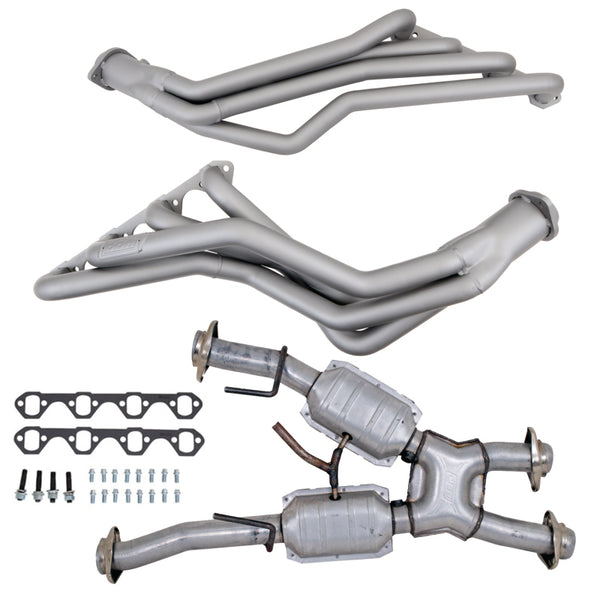 BBK 79-93 Ford Mustang 5.0L 1-5/8 Long Tube Headers w/High Flow Catted X-Pipe (Ti Ceramic) - Premium Headers & Manifolds from BBK - Just 4879.25 SR! Shop now at Motors