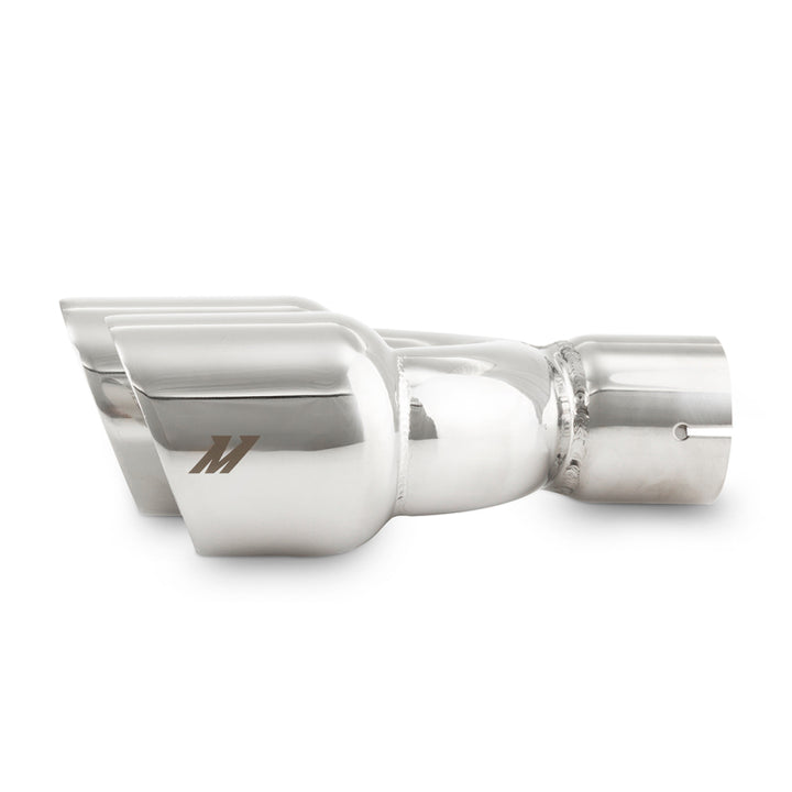 Mishimoto Dual Offset Tips 2.5in Inlet 3in Outlet Slash Cut - Polished - Premium Turbo Inlets from Mishimoto - Just 311.33 SR! Shop now at Motors