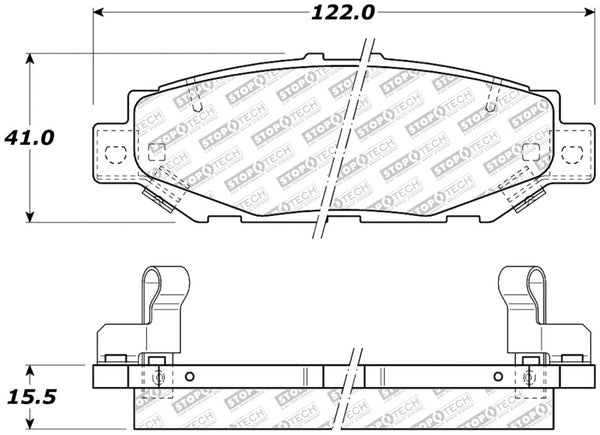 StopTech 92-00 Lexus GS300 Street Select Rear Brake Pads - Premium Brake Pads - OE from Stoptech - Just 197.44 SR! Shop now at Motors