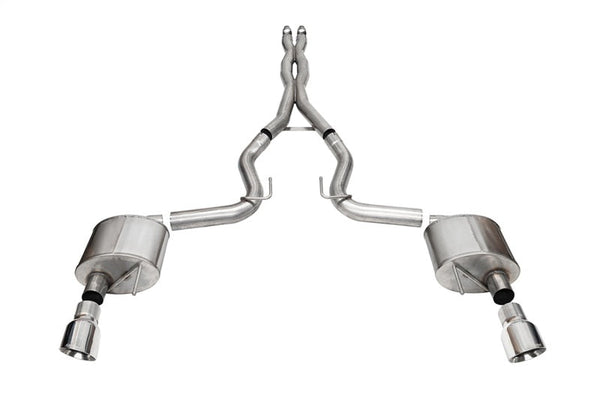 Corsa 2024 Ford Mustang GT Xtreme Cat-Back Exhaust Sys. 3.0in Dual Rear Exit w/4.5in Pro Series Tips - Premium Catback from CORSA Performance - Just 6380.52 SR! Shop now at Motors