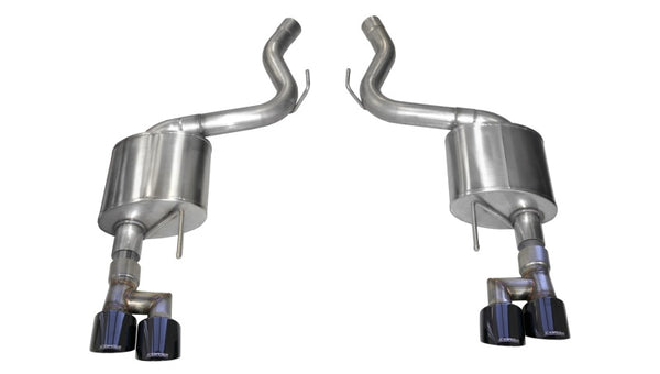 Corsa 18-19 Ford Mustang 5.0L 3in Touring Axle-Back Dual Rear Exit w/ 4in Black PVD Pro-Series Tips - Premium Axle Back from CORSA Performance - Just 5312.54 SR! Shop now at Motors
