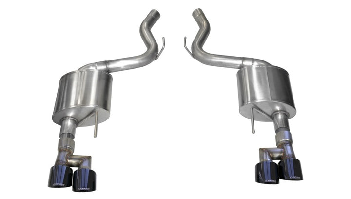 Corsa 18-19 Ford Mustang 5.0L 3in Touring Axle-Back Dual Rear Exit w/ 4in Black PVD Pro-Series Tips - Premium Axle Back from CORSA Performance - Just 5311.96 SR! Shop now at Motors