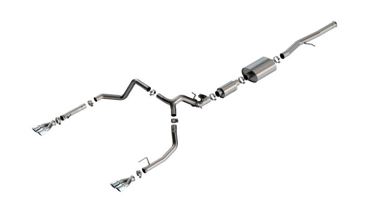 Borla 2024 Chevy Silverado 1500 6.2L V8 S-Type Catback Exhaust w/ Simulator - Chrome - Premium Catback from Borla - Just 7295.81 SR! Shop now at Motors