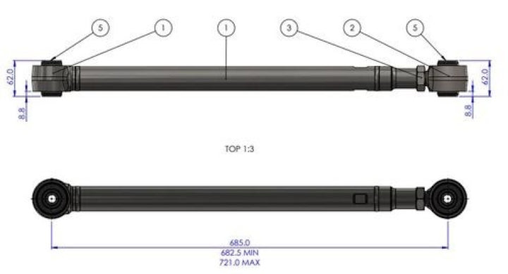 SuperPro 08-21 Toyota Land Cruiser 200 Series HD Adj. Rear Lower Trailing Arm Set - Premium Suspension Arm Bushings from Superpro - Just 1687.54 SR! Shop now at Motors