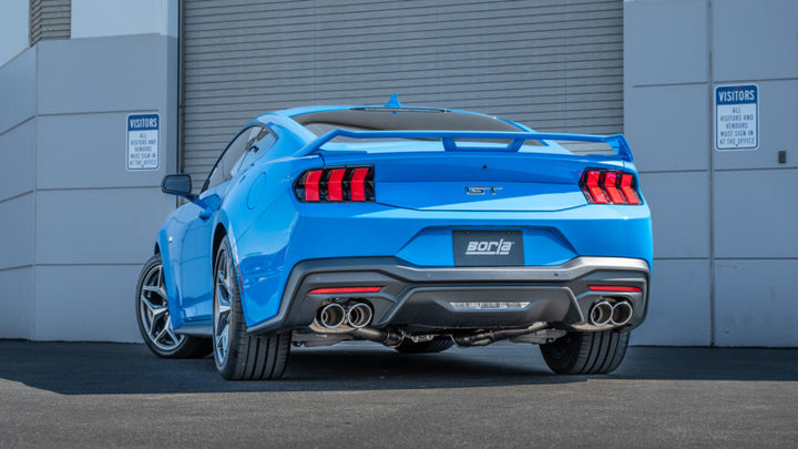 Borla 2024 Ford Mustang GT 5.0L V8 3 in S-Type Catback Non-Active Exhaust- Chrome Quad Tip - Premium Catback from Borla - Just 8026.20 SR! Shop now at Motors