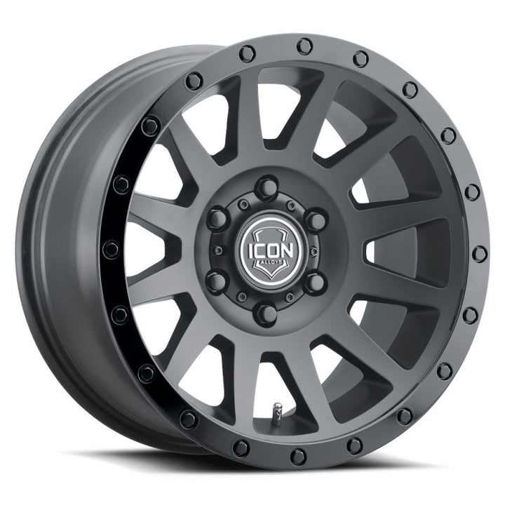 ICON Compression 18x9 5x150 25mm Offset 6in BS 110.1mm Bore Double Black Wheel - Premium Wheels - Cast from ICON - Just 1227.13 SR! Shop now at Motors