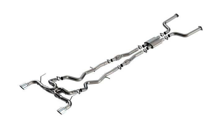 Borla 16-24 Infinity Q50 (Auto V6) ATAK Cat Back - 4.5in Chrome Tip - Premium Catback from Borla - Just 7376.82 SR! Shop now at Motors