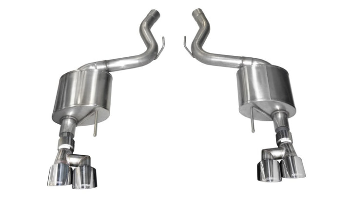 Corsa 18-19 Ford Mustang 5.0L 3in Touring Axle-Back Dual Rear Exit 4in Polished Pro-Series Tips - Premium Axle Back from CORSA Performance - Just 5173.16 SR! Shop now at Motors