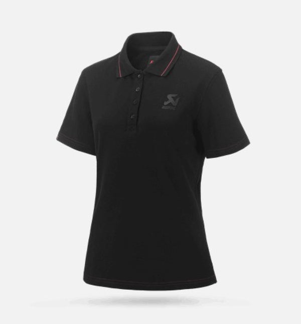 Akrapovic Corpo Polo Black Womens - XXL