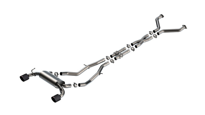 Borla 23-24 Nissan Z 2.5in S-Type Cat Back Exhaust 4.5in Tip - Carbon Fiber Black Anodized - Premium Catback from Borla - Just 8949.22 SR! Shop now at Motors