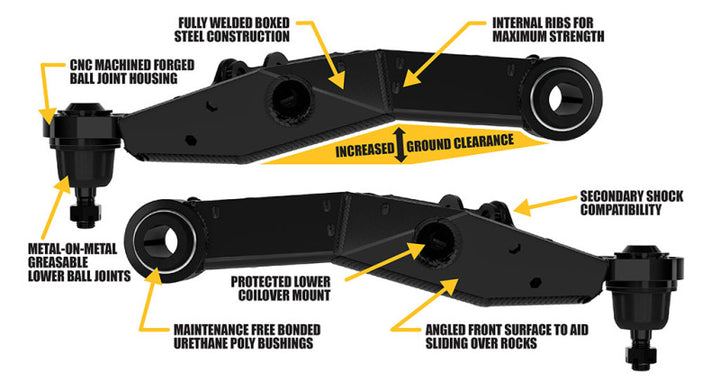 ICON 05-23 Toyota Tacoma Lower Control Arm Kit - Premium Control Arms from ICON - Just 6753.30 SR! Shop now at Motors