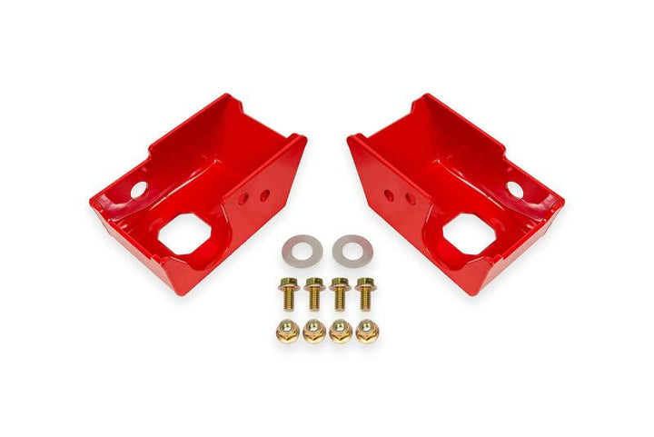 BMR 2021+ Ford Bronco (Exc. Bronco Sport) Rear Shock Mount Skid Plates - Red - Premium Skid Plates from BMR Suspension - Just 320.95 SR! Shop now at Motors
