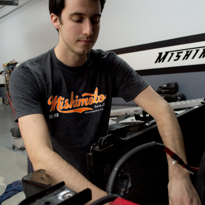 Mishimoto Mens Athletic Script Gray T-Shirt - Large - Premium Cargo Boxes & Bags from Mishimoto - Just 108.17 SR! Shop now at Motors