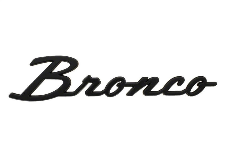 Ford Racing 2021+ Bronco Classic Script Fender Badges - Matte Black (Pair) - Premium Other Body Components from Ford Racing - Just 225.30 SR! Shop now at Motors