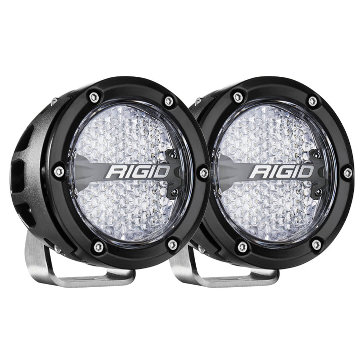 Rigid Industries 360-Series 4in LED Off-Road Diffused Beam - RGBW Backlight (Pair) - Premium Light Bars & Cubes from Rigid Industries - Just 1688.21 SR! Shop now at Motors