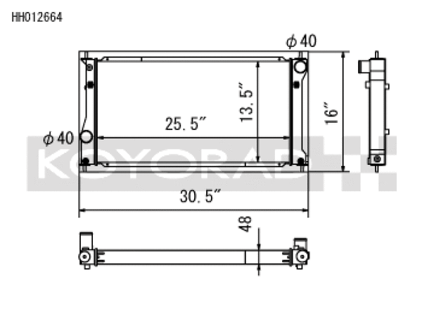 Koyo 2022+ Toyota GR86 and Subaru BRZ Competition All-Aluminum Radiator