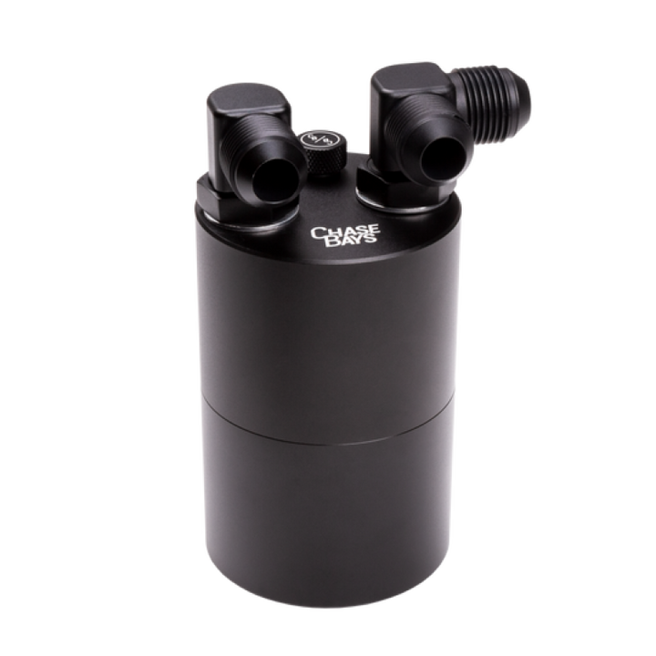 Chase Bays 10AN 90 Deg L-Fitting Inlet 10AN Straight Outlet Oil Catch Can w/ Type 5 Bracket - Premium Oil Catch Cans from Chase Bays - Just 900.23 SR! Shop now at Motors