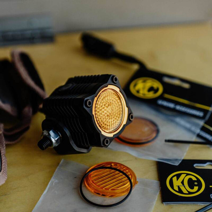 KC HiLiTES FLEX ERA 1 Performance Yellow Flood Beam Lens - Premium Light Accessories and Wiring from KC HiLiTES - Just 37.52 SR! Shop now at Motors