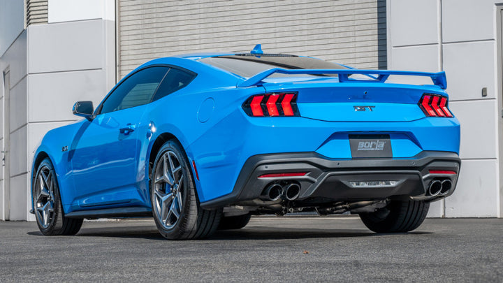 Borla 2024 Ford Mustang GT 5.0L V8 3 in S-Type Catback Non-Active Exhaust- Black Chrome Quad Tip - Premium Catback from Borla - Just 8363.30 SR! Shop now at Motors