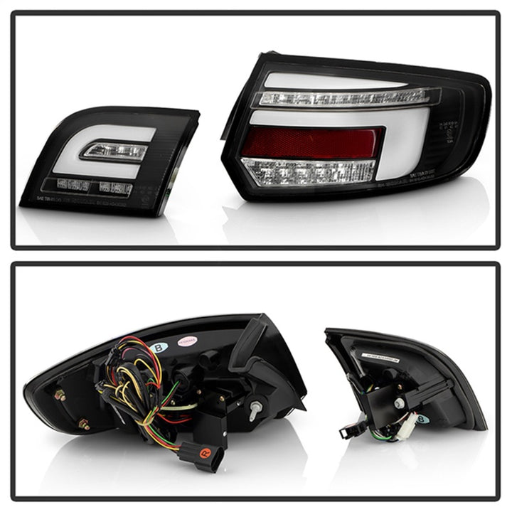 Spyder 09-13 Audi A3 Full LED Tail Lights - Black (ALT-YD-AA309-LED-BK) - Premium Tail Lights from SPYDER - Just 2310.19 SR! Shop now at Motors