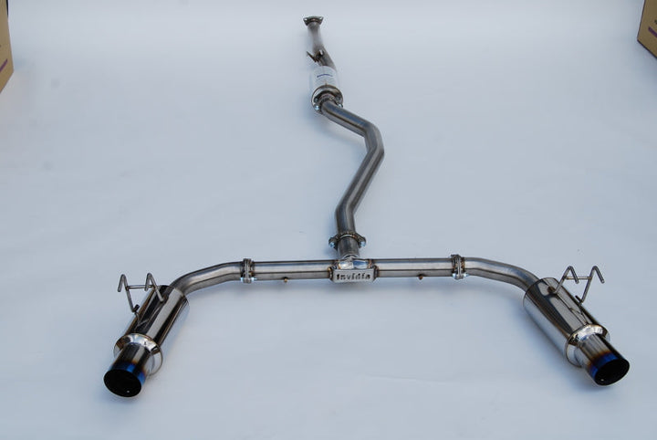 Invidia 2022+ Honda Civic Si (1.5T) 70mm N1 Cat Back Exhaust - Burnt TI Tips - Premium Catback from Invidia - Just 2798.06 SR! Shop now at Motors