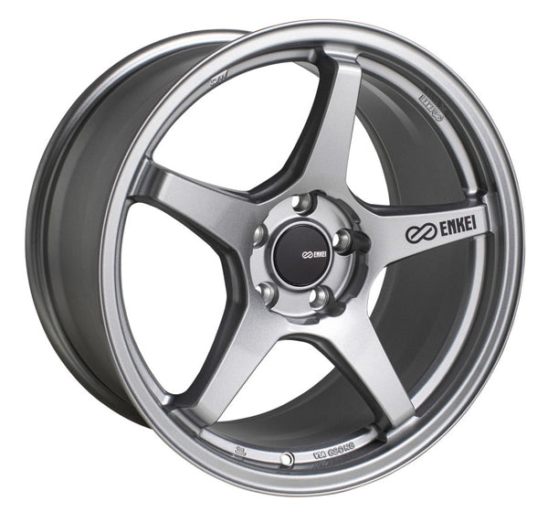 Enkei TS-5 18x8 5x100 45mm Offset 72.6mm Bore Storm Grey - Premium Wheels - Cast from Enkei - Just 1254.45 SR! Shop now at Motors