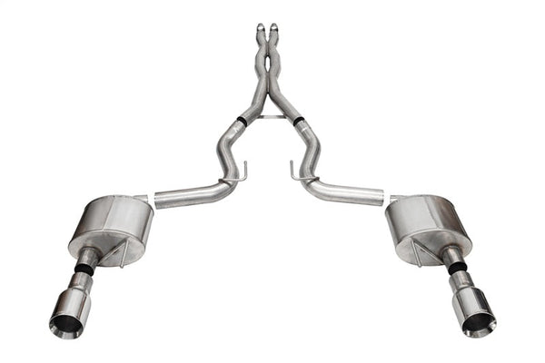 Corsa 2024 Ford Mustang GT Xtreme CatBack Exhaust Sys 3.0in Dual Rear Exit w/4.5in StraightCut Tips - Premium Catback from CORSA Performance - Just 6380.52 SR! Shop now at Motors