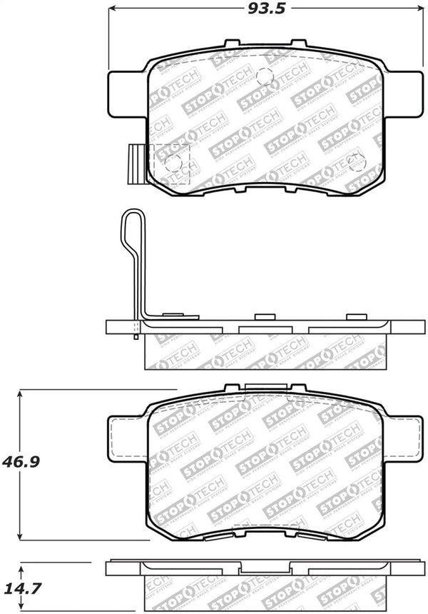 StopTech Street Select Brake Pads - Rear - Premium Brake Pads - OE from Stoptech - Just 181.19 SR! Shop now at Motors