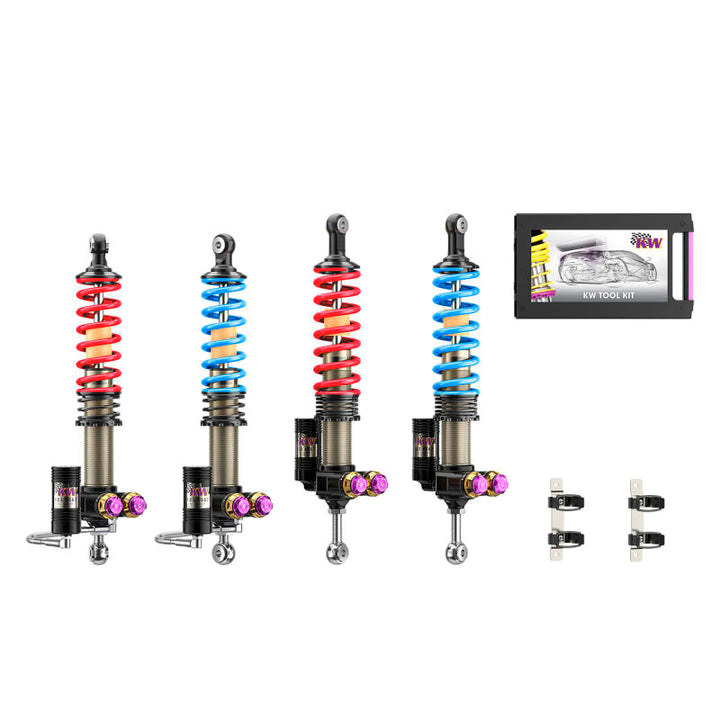 KW 04-05 Porsche Carrera GT Special Edition V5 Coilover Kit W/ Red & Blue Springs - Premium Coilovers from KW - Just 84145.19 SR! Shop now at Motors