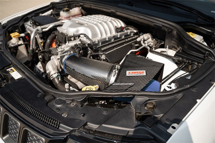 Corsa 20-23 Dodge Durango SRT Hellcat Carbon Fiber Air Intake w/ MaxFlow 5 Oil Filter - Premium Cold Air Intakes from CORSA Performance - Just 2848.69 SR! Shop now at Motors