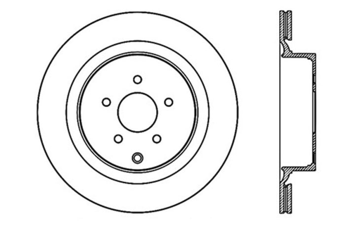 StopTech 09 Infiniti FX50 SportStop Slotted & Drilled Rear Left Rotor - Premium Brake Rotors - Slot & Drilled from Stoptech - Just 795.45 SR! Shop now at Motors