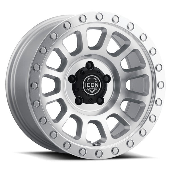 ICON Hulse 18x9 6x5.5 25mm Offset 6in BS Silver Machined