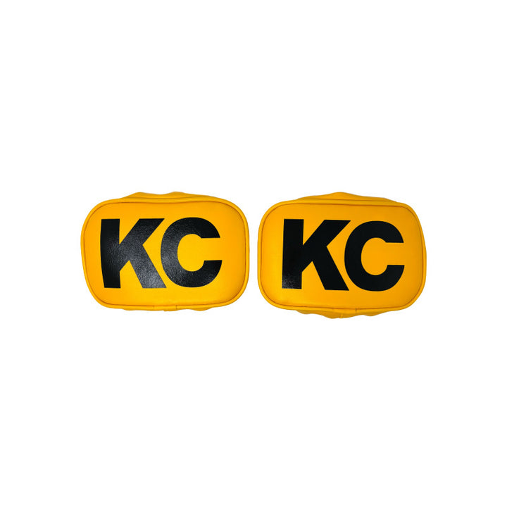 KC HiLiTES Retro 5in x 7in Rectangular Yellow Vinyl Light Cover w/ Black KC Logo (Pair) - Premium Light Covers and Guards from KC HiLiTES - Just 131.28 SR! Shop now at Motors