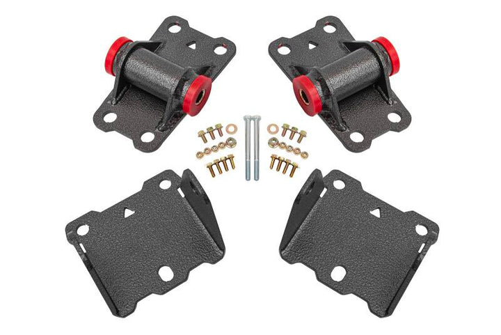 BMR 78-87 G-Body Motor Mount Kit Upper & Lower Poly - Black Hammertone - Premium Engine Mounts from BMR Suspension - Just 374.82 SR! Shop now at Motors