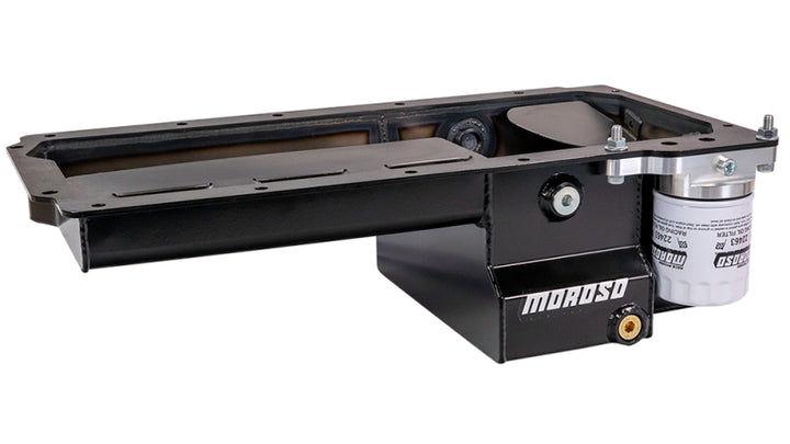 Moroso Dart LS Next Gen 3 Skirted Block Early F-Body Baffled Drain Back Steel Oil Pan - Black - Premium Oil Pans from Moroso - Just 2108.09 SR! Shop now at Motors