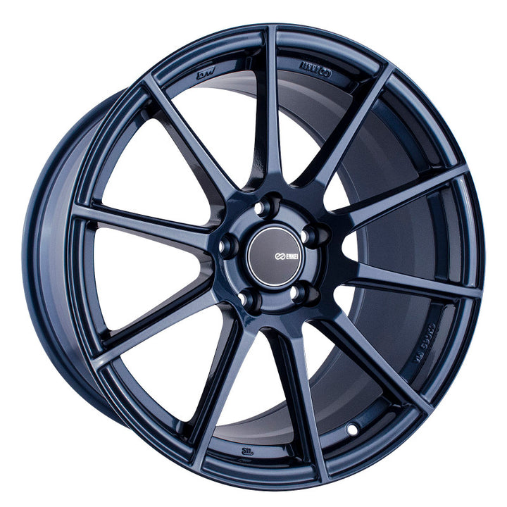 Enkei TS10 18x9.5 35mm Offset 5x114.3 Bolt Pattern 72.6mm Bore Dia Blue Silver Wheel - Premium Wheels - Cast from Enkei - Just 1557.09 SR! Shop now at Motors